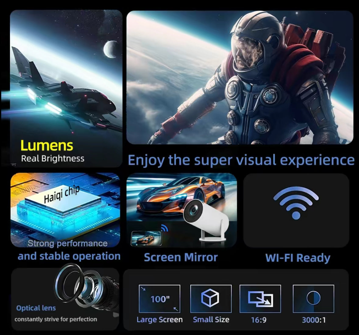 BrightCast™ Projector Screen