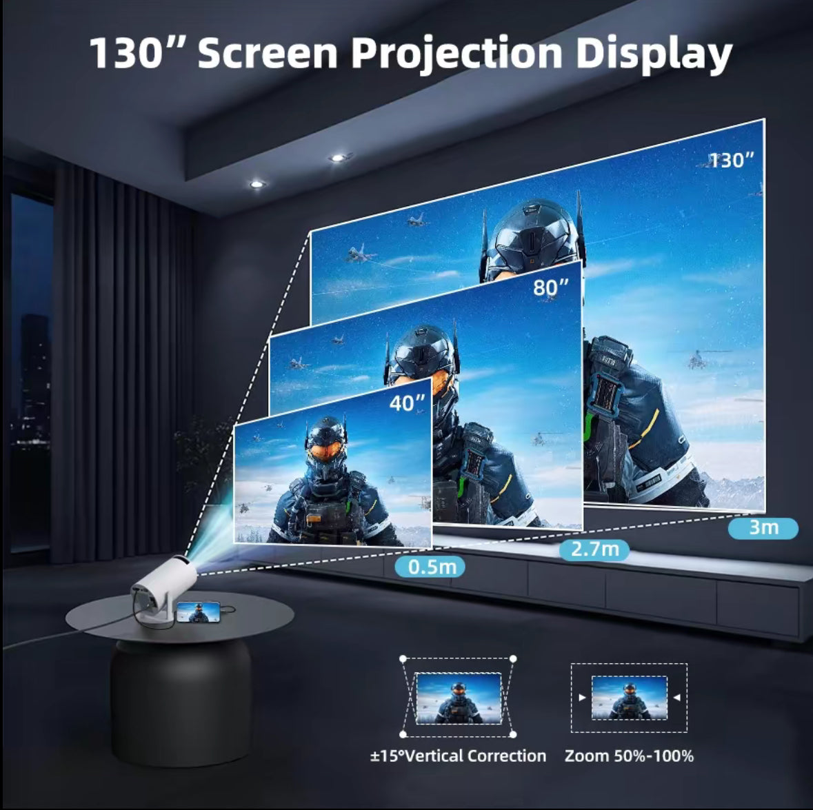 BrightCast™ Projector Screen